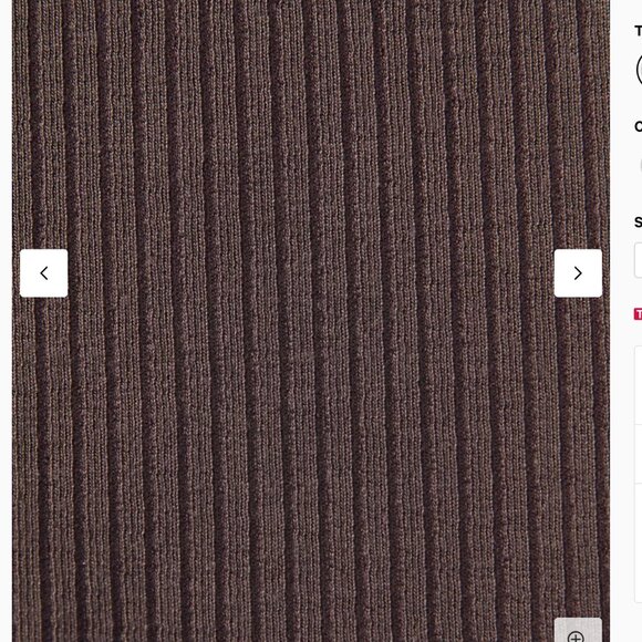 NWT Ribbed Softstreme Zip-Leg HR Crop 25" Sz 6 - Picture 6 of 9